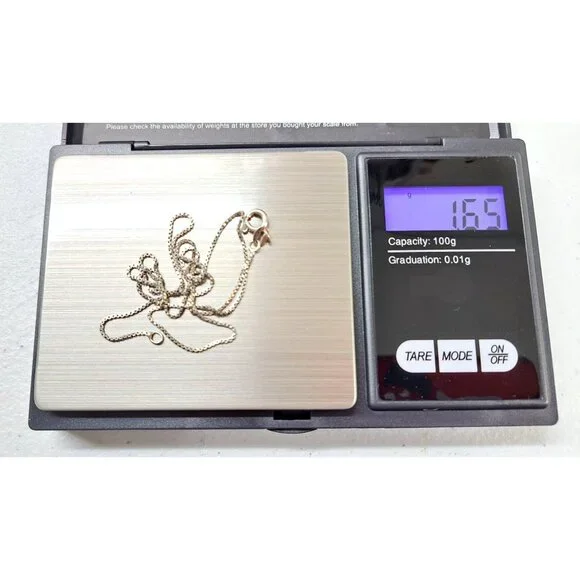 Vintage Turtle Pendant Necklace Snowflake Obsidian Stone Chain Sterling Silver - Picture 8 of 12